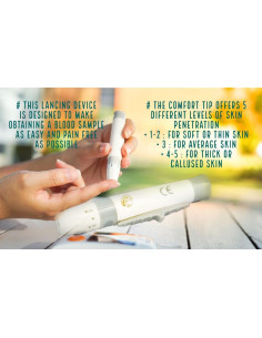 Dispositivo de Punción One Step con 100 Lancetas 28G 2