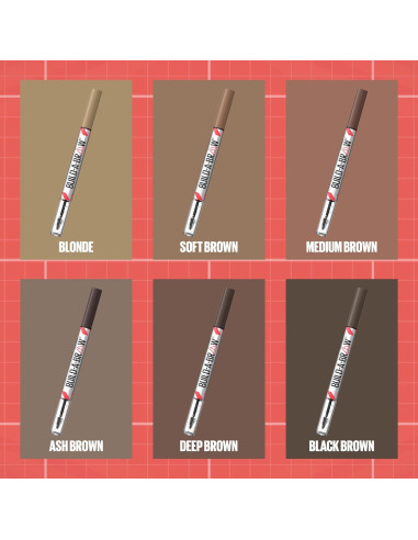 Lápiz y Gel Sellador para Cejas Maybelline Build-A-Brow Rubio 1.42g