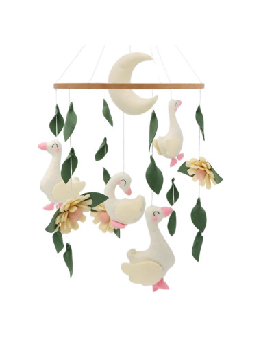 Móvil de Cuna Ganso Gueiddi Hecho a Mano 24x24 cm