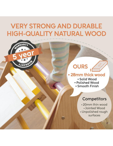 Escalera Triangular Plegable Avenlur Olive 3 en 1 para Niños