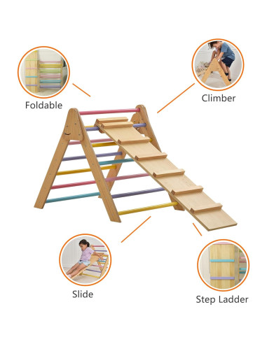Escalera Triangular Plegable Avenlur Olive 3 en 1 para Niños