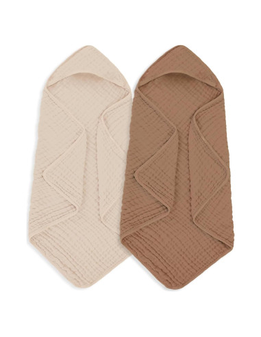 Toalla de baño para bebé MIGIOL 100% algodón muselina 81x81cm