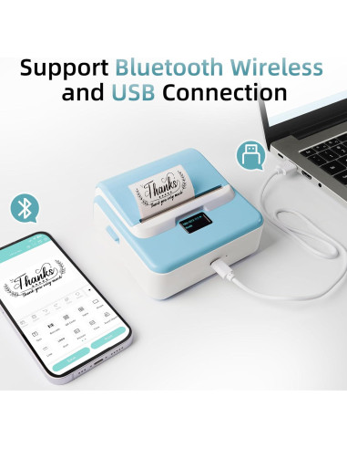 Impresora de Etiquetas ORGSTA T003 Bluetooth 3.15" Térmica