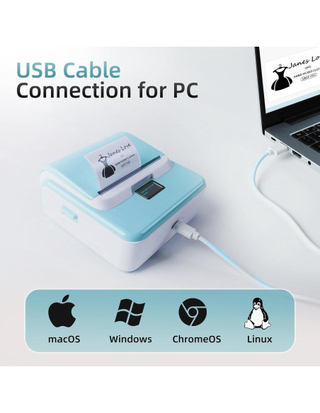 Impresora de Etiquetas ORGSTA T003 Bluetooth 3.15" Térmica