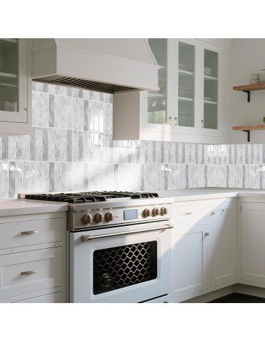 Azulejos Autoadhesivos Art3d 29x22 cm Mármol Gris - Paquete 10