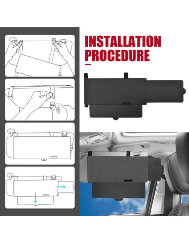 Extensor de Visera Solar Gunroil 30.99x14.99cm Antirreflejo Negro