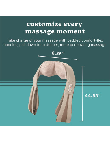 Masajeador Shiatsu HoMedics Thera-P con Calor y 4 Nodos