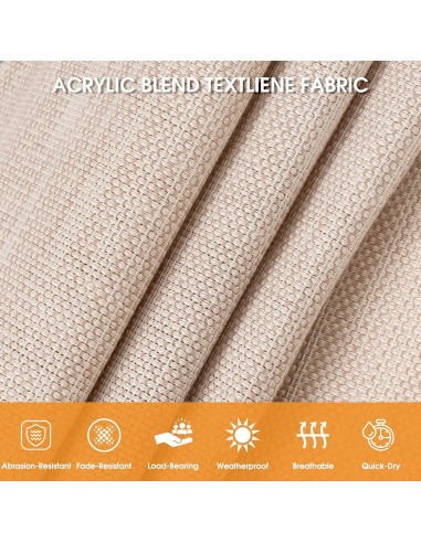 Hamaca Doble Lazy Daze 11 FT Beige Secado Rápido 204 kg