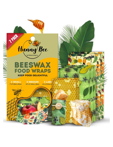 Envolturas de Cera de Abeja Trifecta Living Co. Set de 7