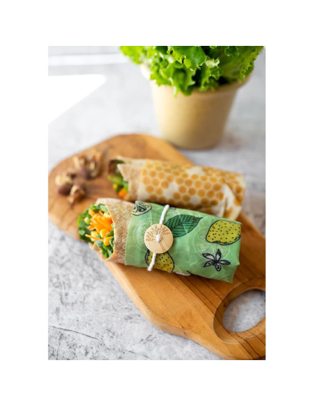 Envolturas de Cera de Abeja Trifecta Living Co. Set de 7