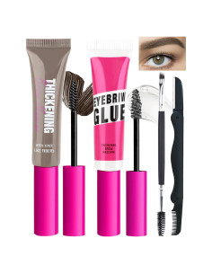 Set Gel de Cejas Tinte Impermeable - Marca Desconocida - Color Rubia Fría