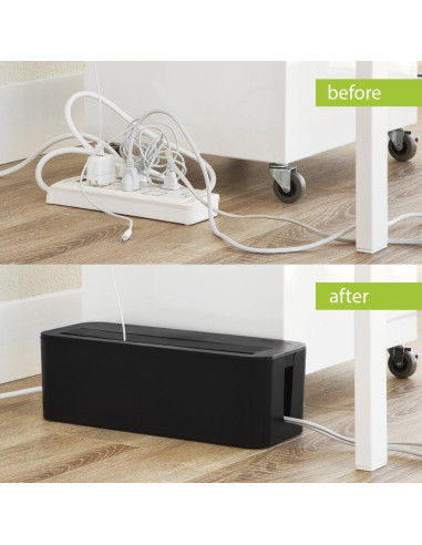 Caja Organizadora de Cables Extra Grande UT Wire XL Negra