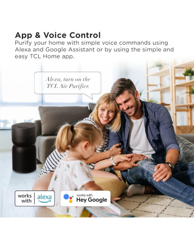 Purificador de Aire TCL Breeva A3 H13 5 Etapas Control App Voz