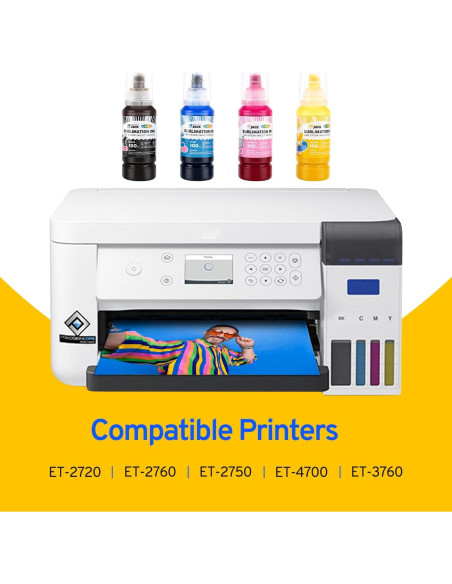 Kit de Tinta y Papel de Sublimación Printers Jack 150 Hojas 120G