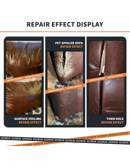 Cinta de Reparación de Cuero Azobur 2.4" x 4.57m Autoadhesiva Negra Cinta de Reparación de Cuero Azobur 2.4" x 4.57m Autoadhesiva Negra