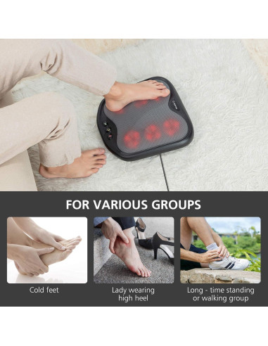 Masajeador de pies y espalda Comfier CF-5903 Shiatsu con calor