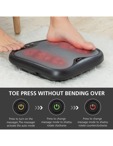 Masajeador de pies y espalda Comfier CF-5903 Shiatsu con calor