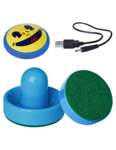 Disco de Hockey de Aire Recargable HYCT con Palas Azules