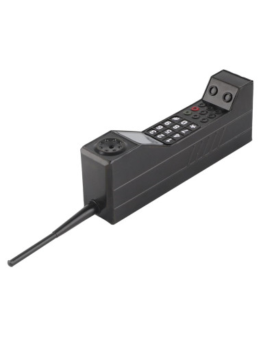 Teléfono Vintage de Ladrillo Zerone Negro para Decoración