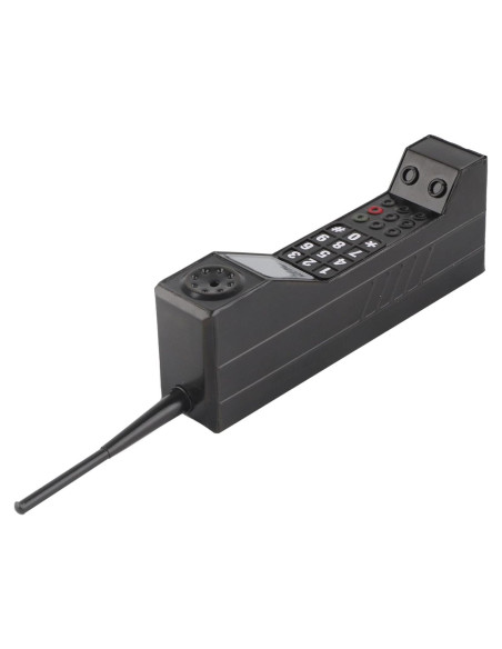 Teléfono Vintage de Ladrillo Zerone Negro para Decoración Teléfono Vintage de Ladrillo Zerone Negro para Decoración