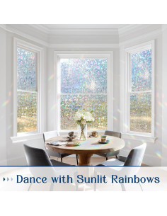 Película de Privacidad Haton 44.5x200 cm Vinilo Transparente 2