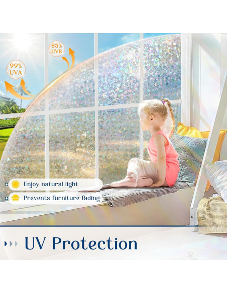 Película de Privacidad Haton 44.5x200 cm Vinilo Transparente