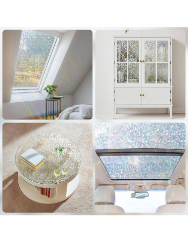 Película de Privacidad Haton 44.5x200 cm Vinilo Transparente