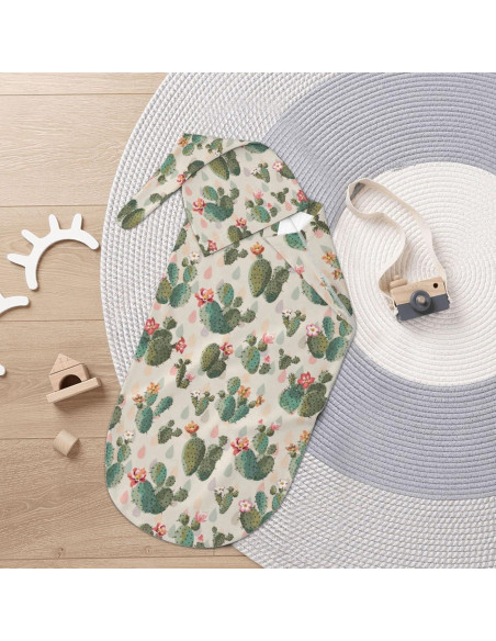 Manta de Envoltura para Bebé Qwalnely Cactus 0-6 meses