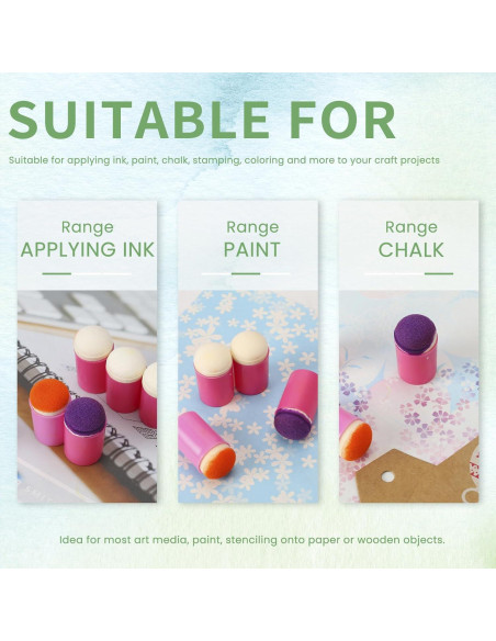 36 Aplicadores de Esponja HAUSTGO para Dedo - Estuche Incluido