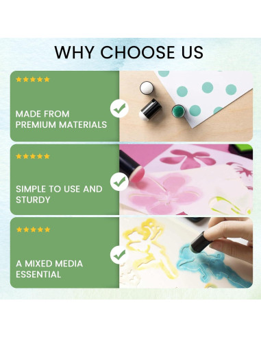 36 Aplicadores de Esponja HAUSTGO para Dedo - Estuche Incluido