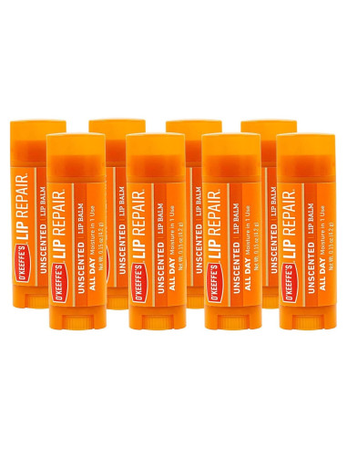 Bálsamo Labial Reparador O'Keeffe Sin Fragancia 8 Unidades