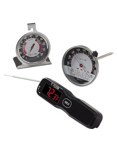 Juego de Termómetros de Cocina Taylor 3 Piezas Digital y Analógico