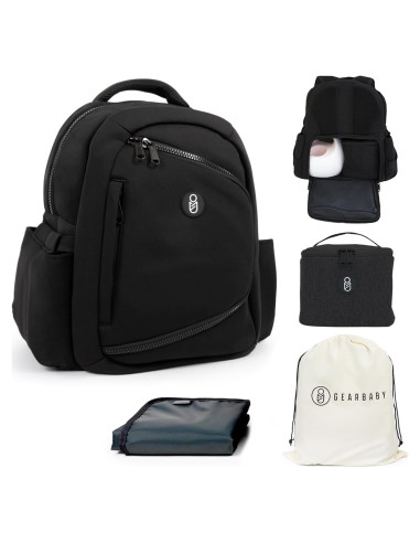 Mochila para extractor de leche Gear Baby con enfriador y cambiador