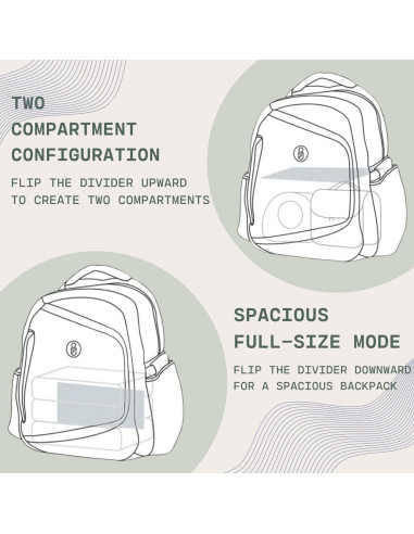 Mochila para extractor de leche Gear Baby con enfriador y cambiador