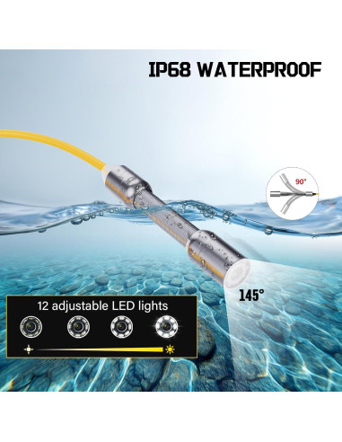Cámara de Inspección de Alcantarillado ESANHAO 4.3" 30M IP68