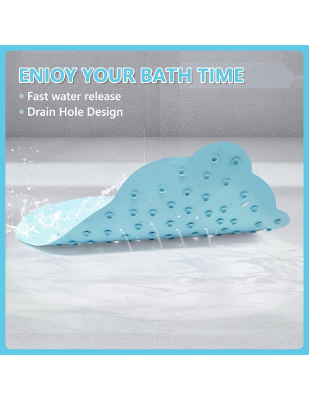 Alfombrilla de Baño Antideslizante DAECHAO Rana Azul 76x46 cm