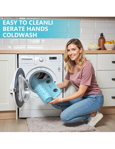 Alfombrilla de Baño Antideslizante DAECHAO Rana Azul 76x46 cm