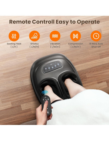 Masajeador de pies CILI CL-5225RC con calor y control remoto