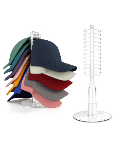 Soporte Acrílico para 24 Sombreros de Béisbol ZDDGNN