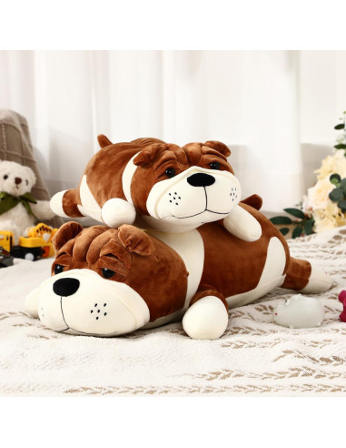 Perro de Peluche Grande Vertintong 45 cm Suave y Realista