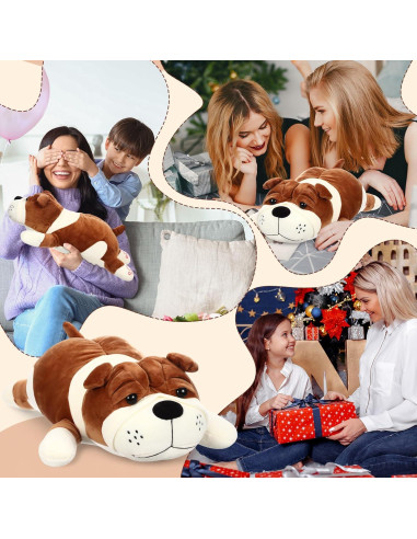 Perro de Peluche Grande Vertintong 45 cm Suave y Realista