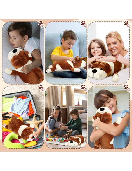 Perro de Peluche Grande Vertintong 45 cm Suave y Realista