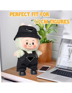 Conjunto de ropa para muñeca AICase 17cm - Traje negro 2