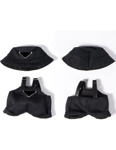 Conjunto de ropa para muñeca AICase 17cm - Traje negro