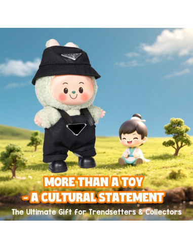 Conjunto de ropa para muñeca AICase 17cm - Traje negro