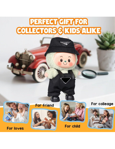 Conjunto de ropa para muñeca AICase 17cm - Traje negro