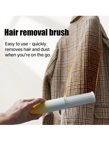 Cepillo Removedor de Pelo de Mascotas Beberoad 2-en-1 Naranja