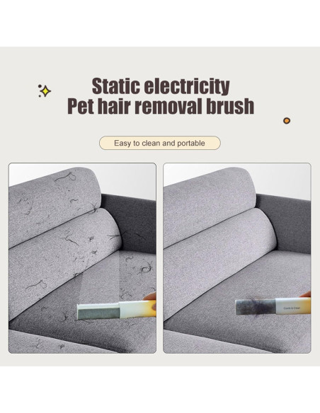 Cepillo Removedor de Pelo de Mascotas Beberoad 2-en-1 Naranja Cepillo Removedor de Pelo de Mascotas Beberoad 2-en-1 Naranja