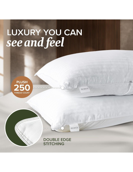 Protector de Almohada Queen Beckham Hotel Collection - Juego de 2