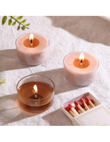 Velas de Té Aromáticas Bayberry Crush - 16 Unidades 100% Cera de Palma